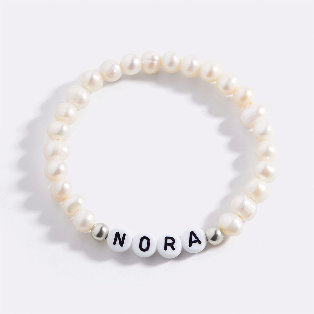 Custom Pearl Beaded Friendship Bracelet