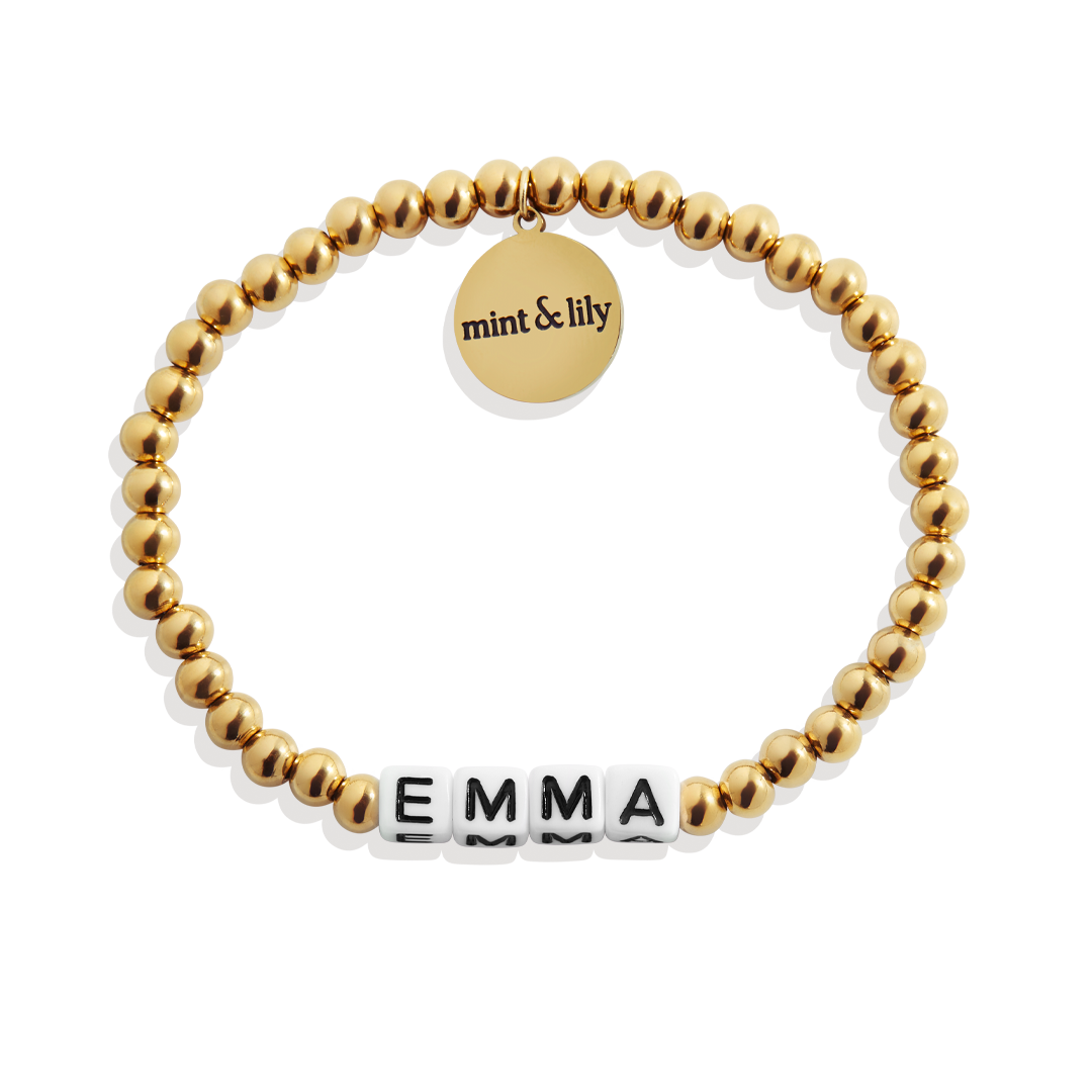 Custom Waterproof Gold Beaded Friendship Bracelet