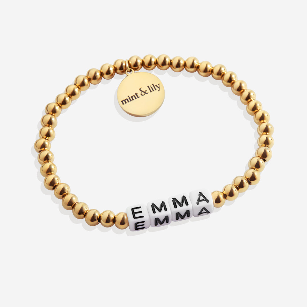 Custom Waterproof Gold Beaded Friendship Bracelet