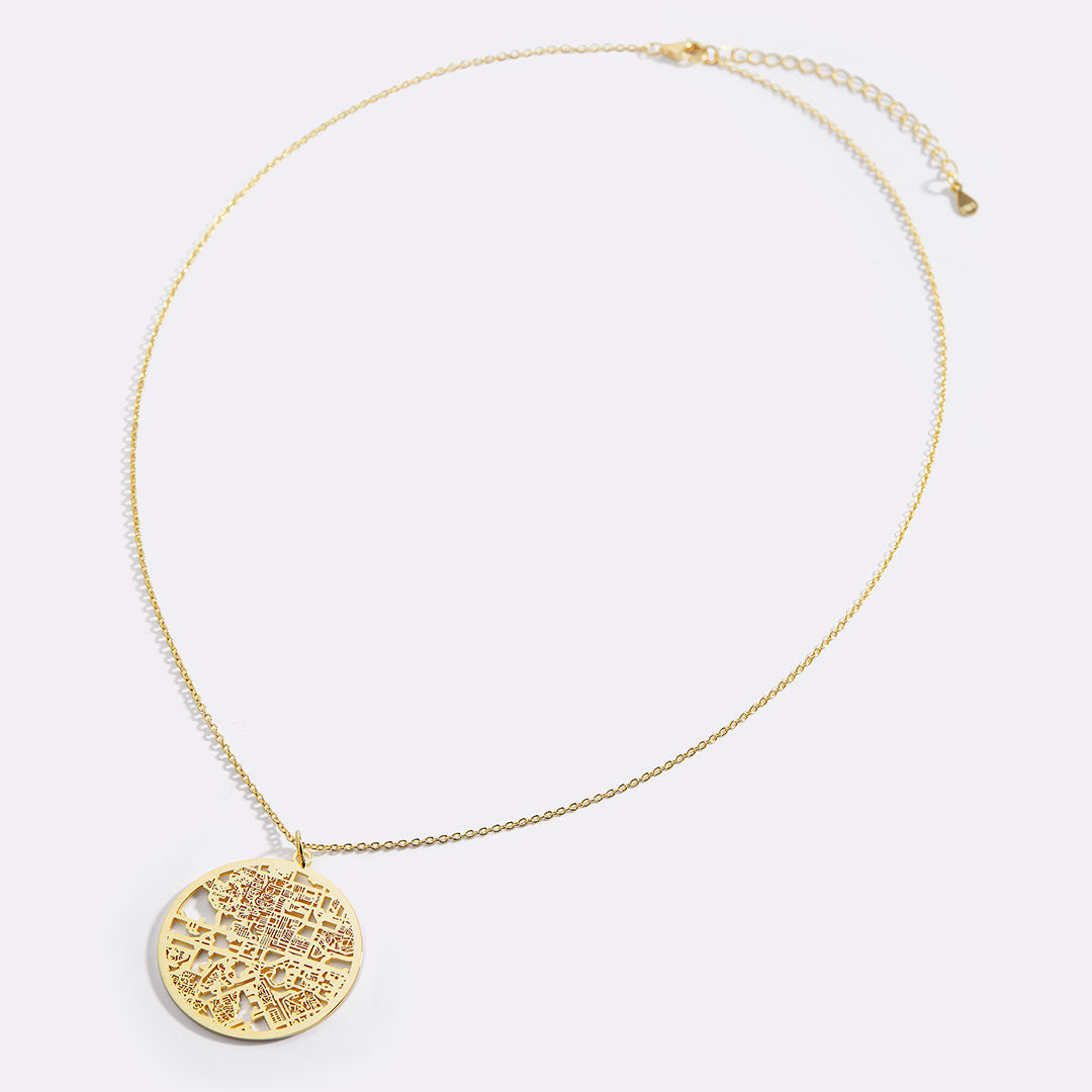 Custom Map Necklace