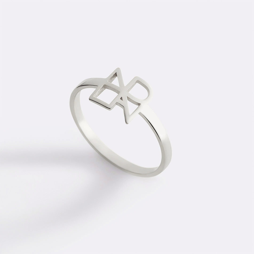 Bague avec monogramme