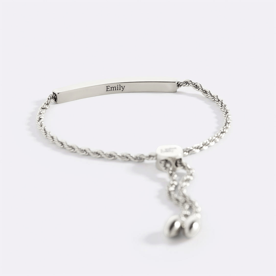 Personalized Bar Chain Bracelet