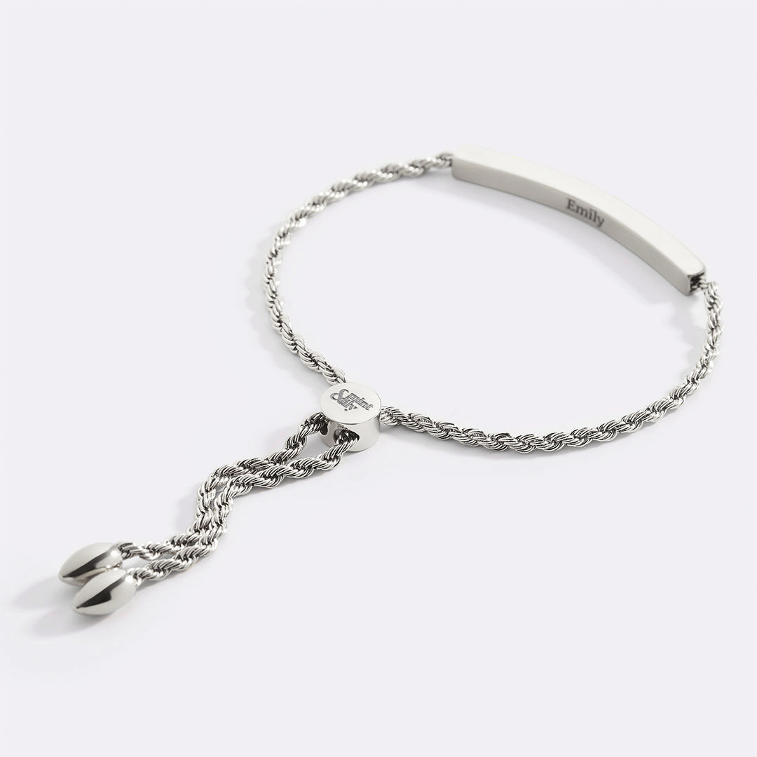 Personalized Bar Chain Bracelet