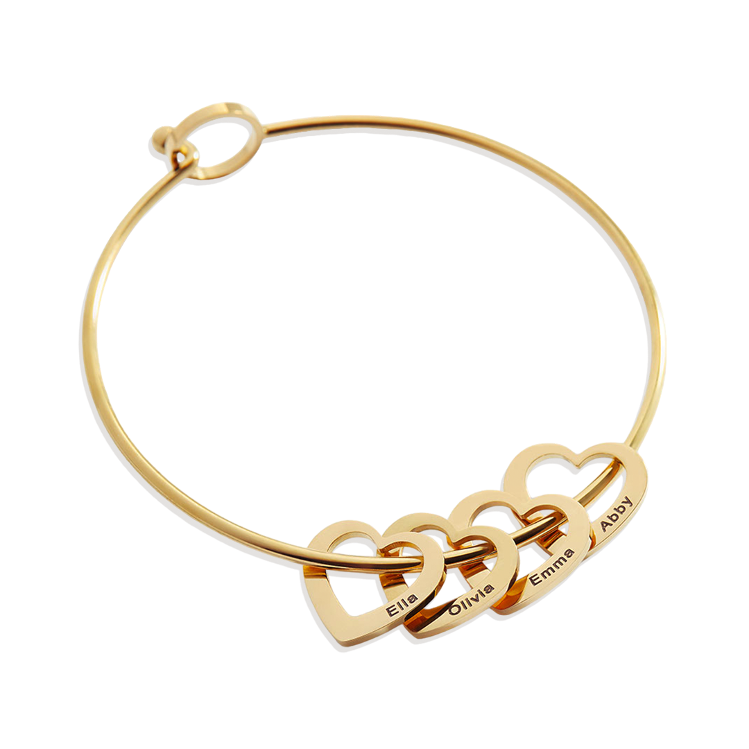 Personalized Hearts Love Bracelet