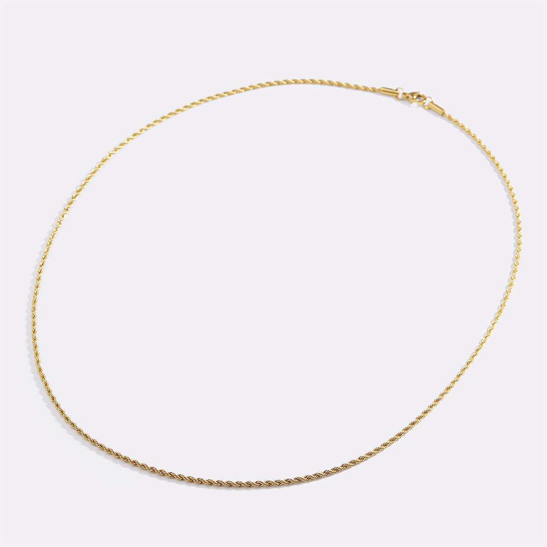 Collier chaîne en corde