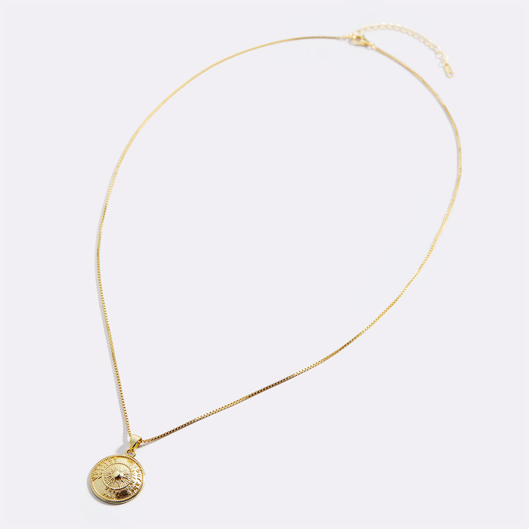 Collier pendentif soleil