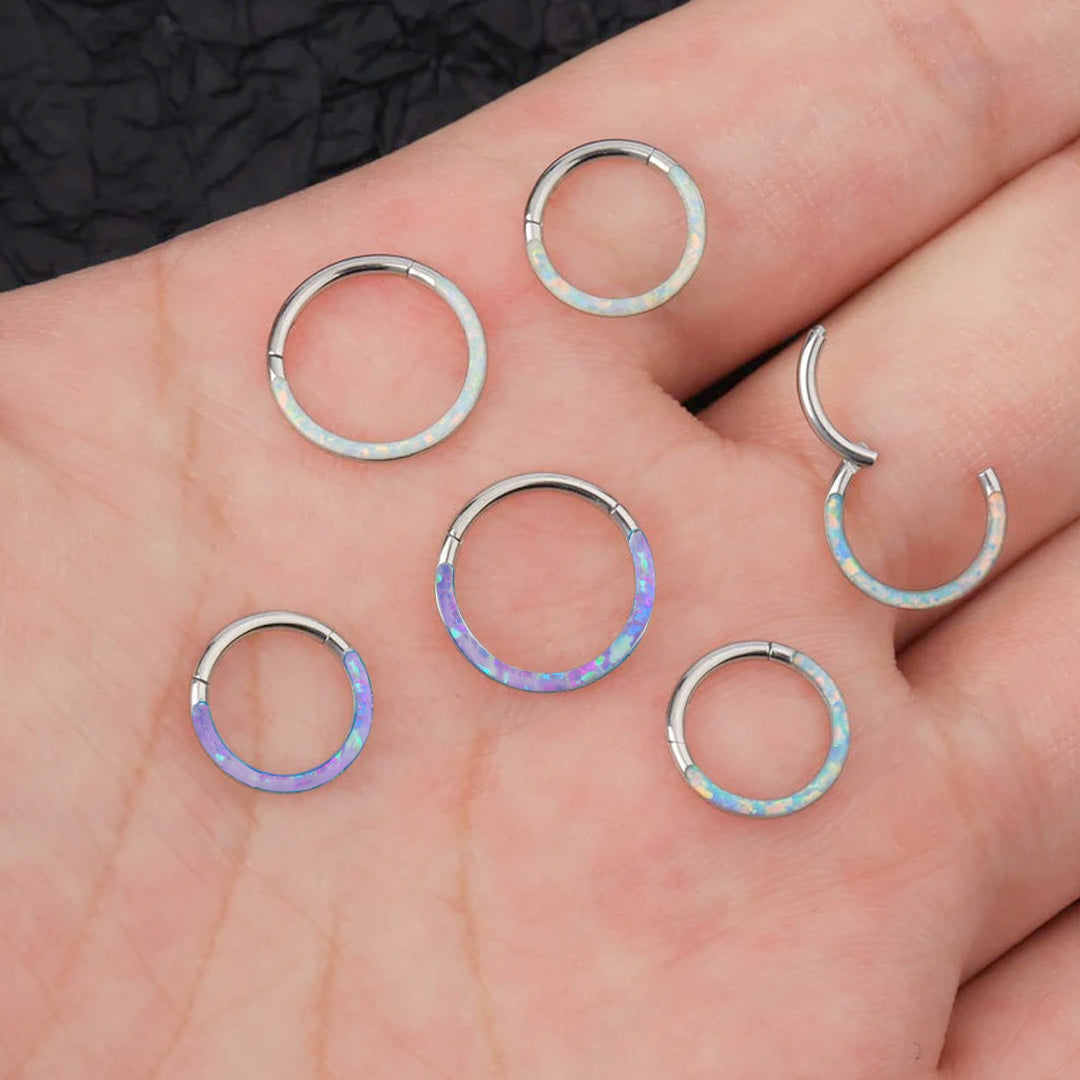 Magical Iridescent Clicker Hoops | 18g