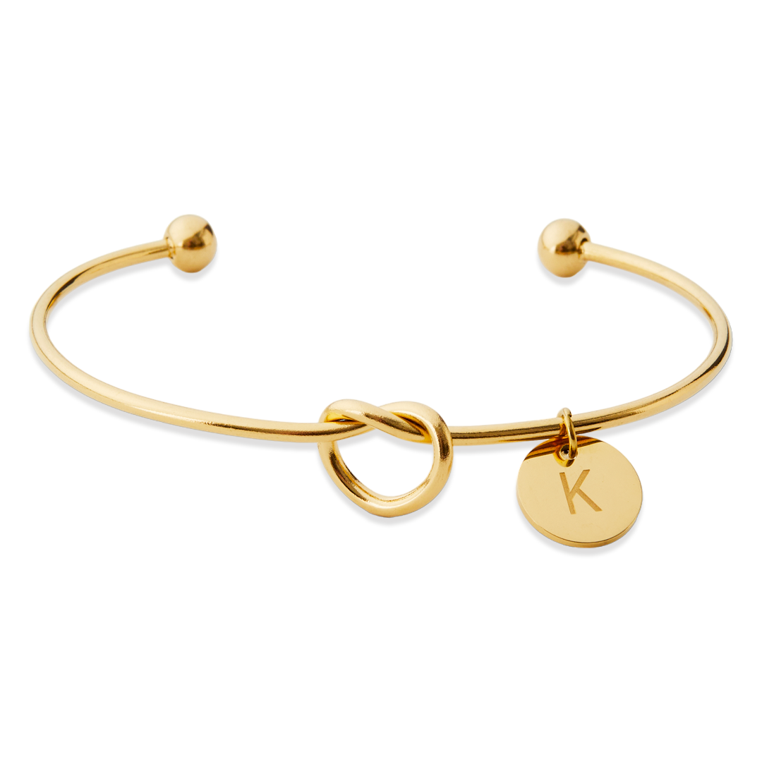 Personalized Tie the Knot Bracelet • Bridesmaid Gift Bracelet