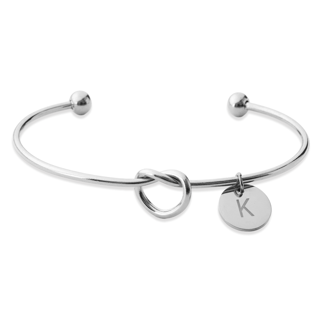 Personalized Tie the Knot Bracelet • Bridesmaid Gift Bracelet