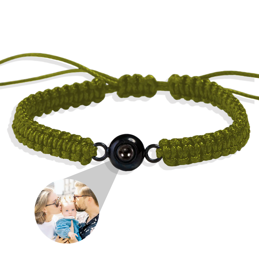 Personalized Braided Photo Bracelet