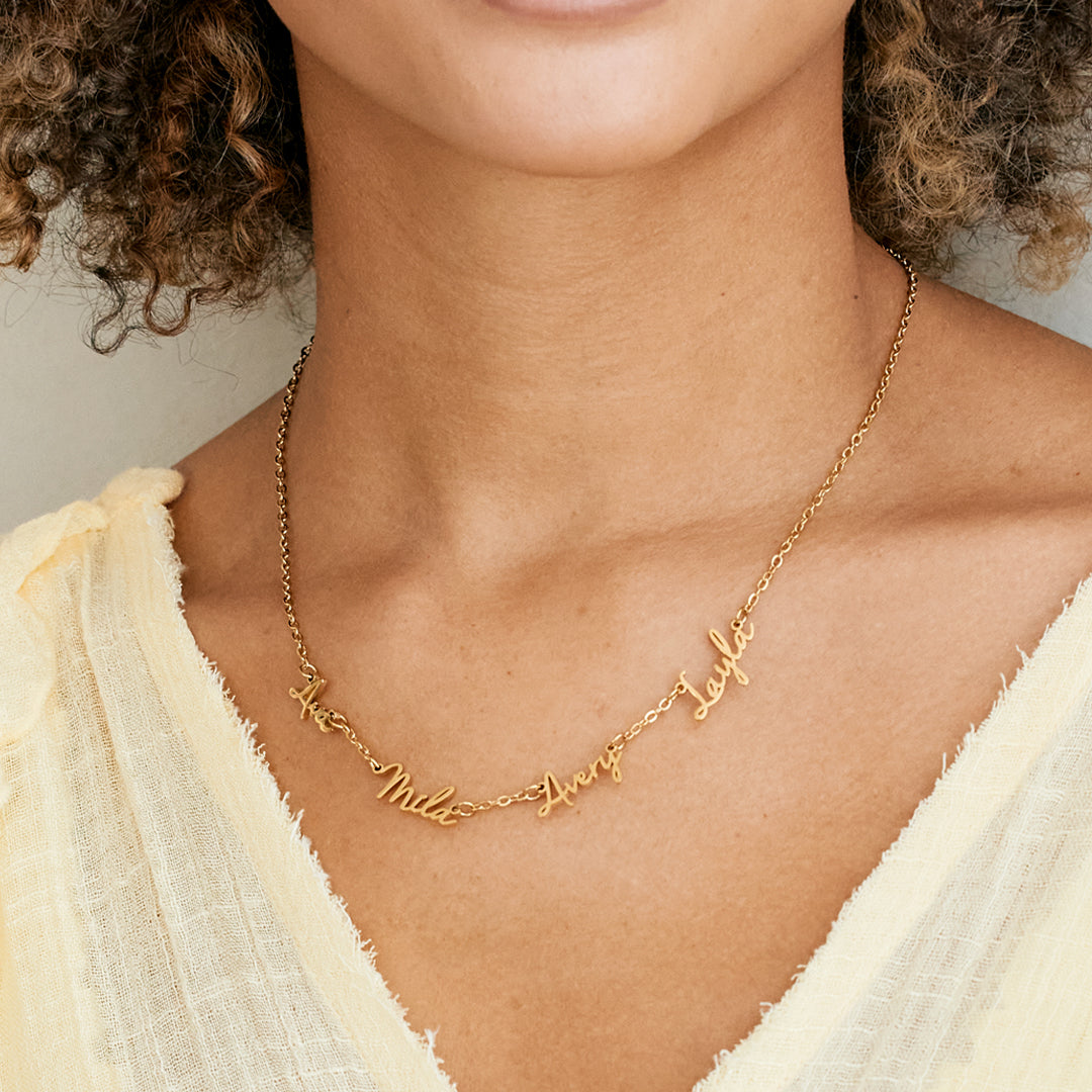 Fairy Multiple Name Necklace | Add Up to 4 Names