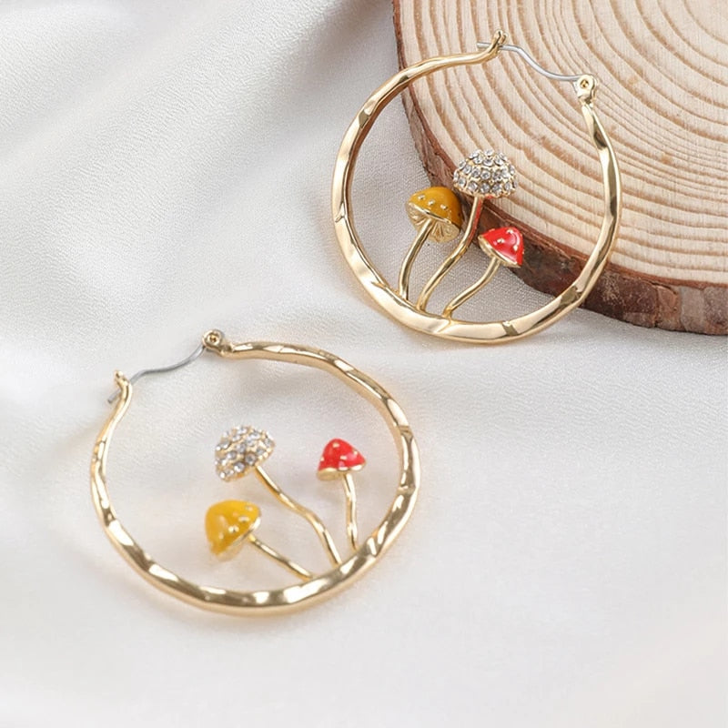Boho Mushroom Earrings