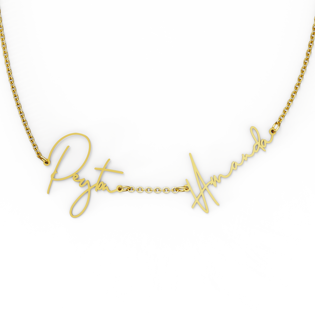 Collier double nom Monroe