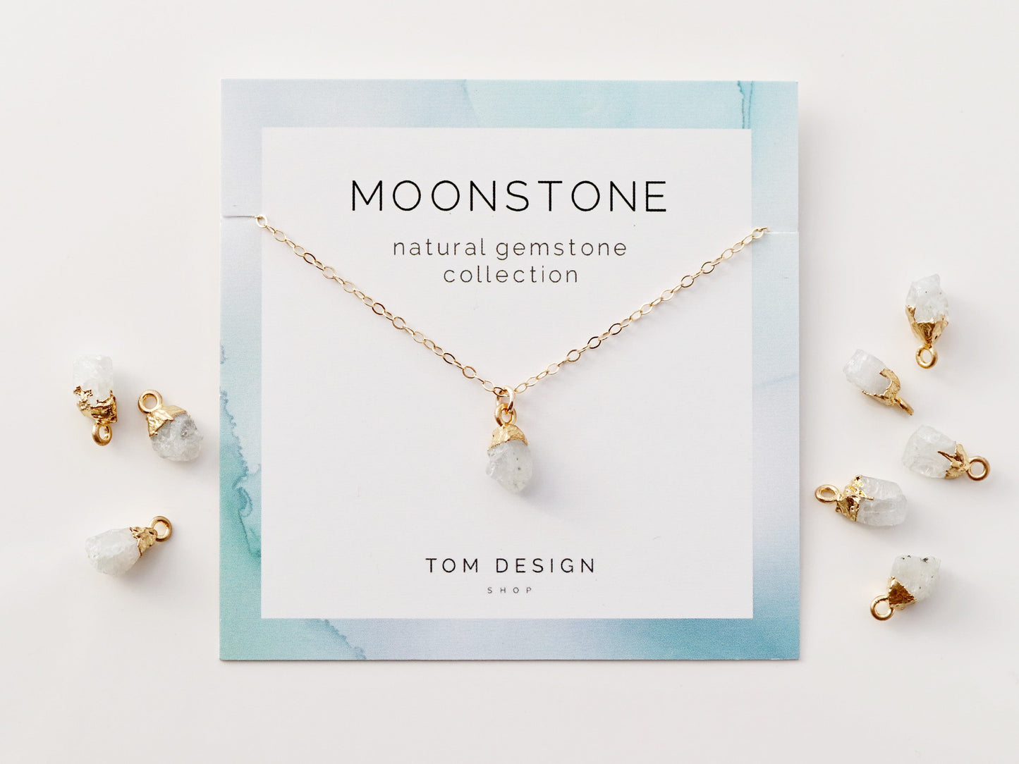 Gemstone Drop Necklace