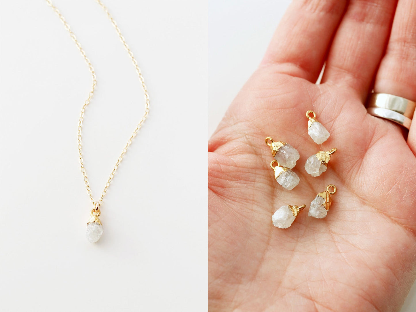 Gemstone Drop Necklace