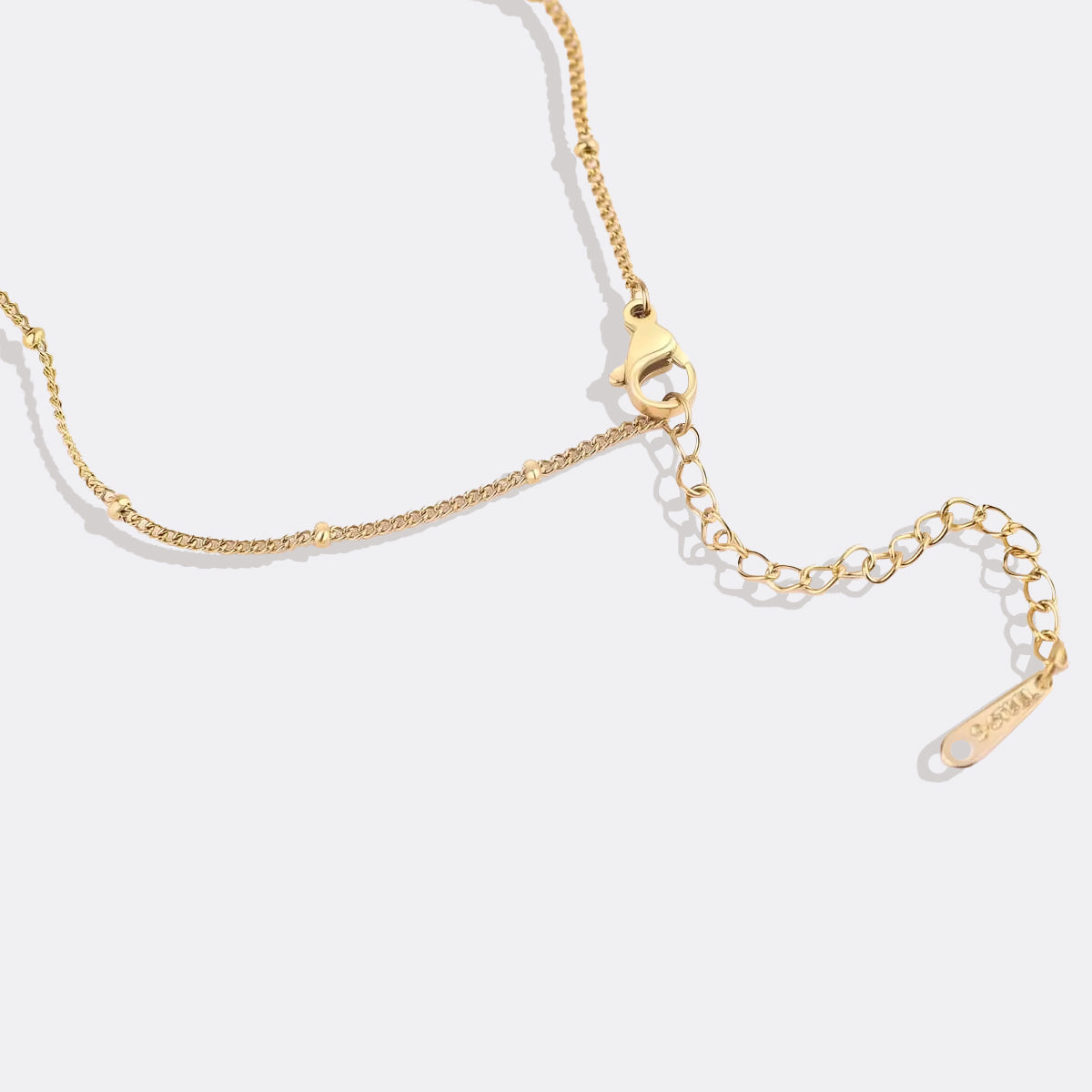 Mother Of Pearl Initial Heart Necklace