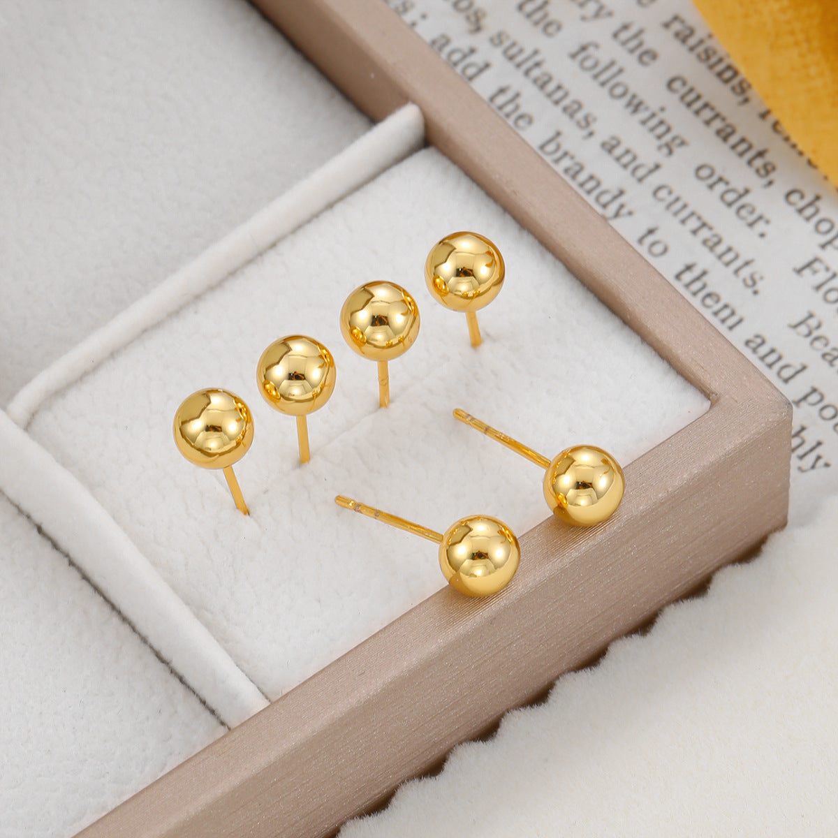 Ball Stud Earrings