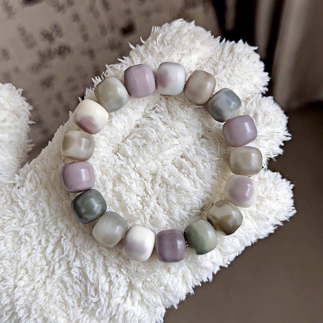Taro Floral Multicolor Bodhi Bracelet – 13mm