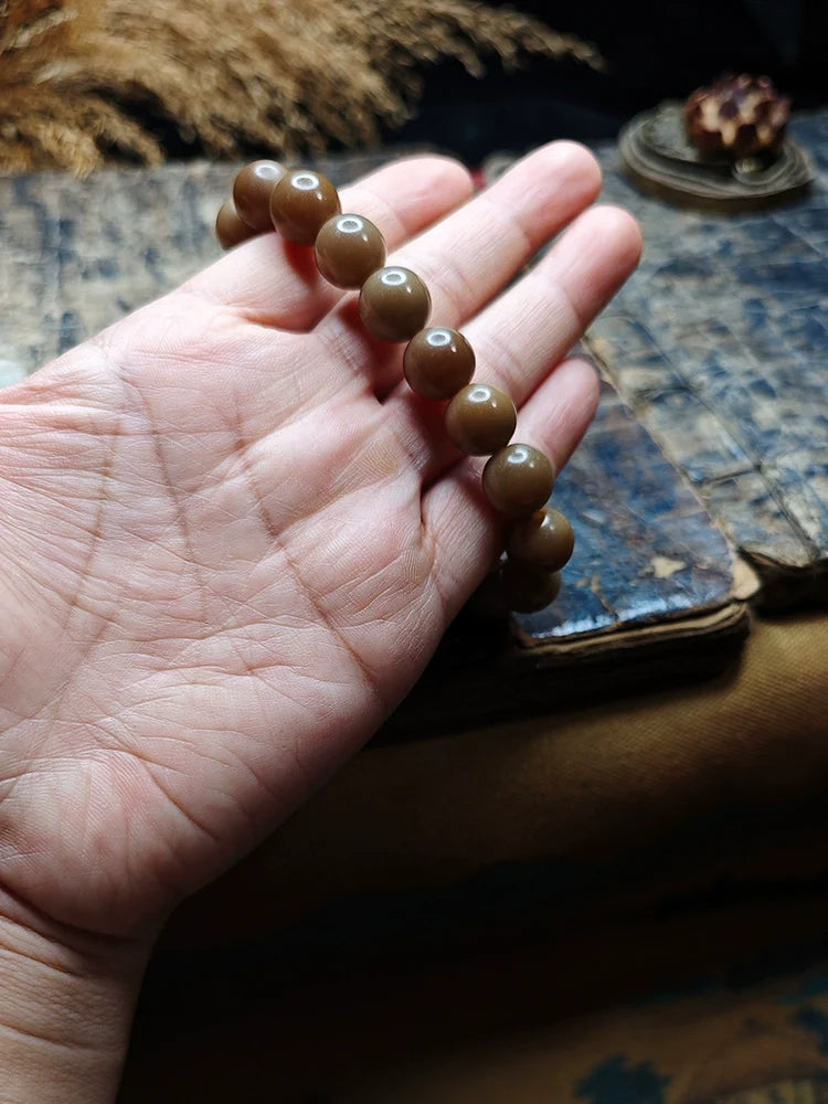 Natural Bodhi Seed Beads Meditation Beaded Bracelet