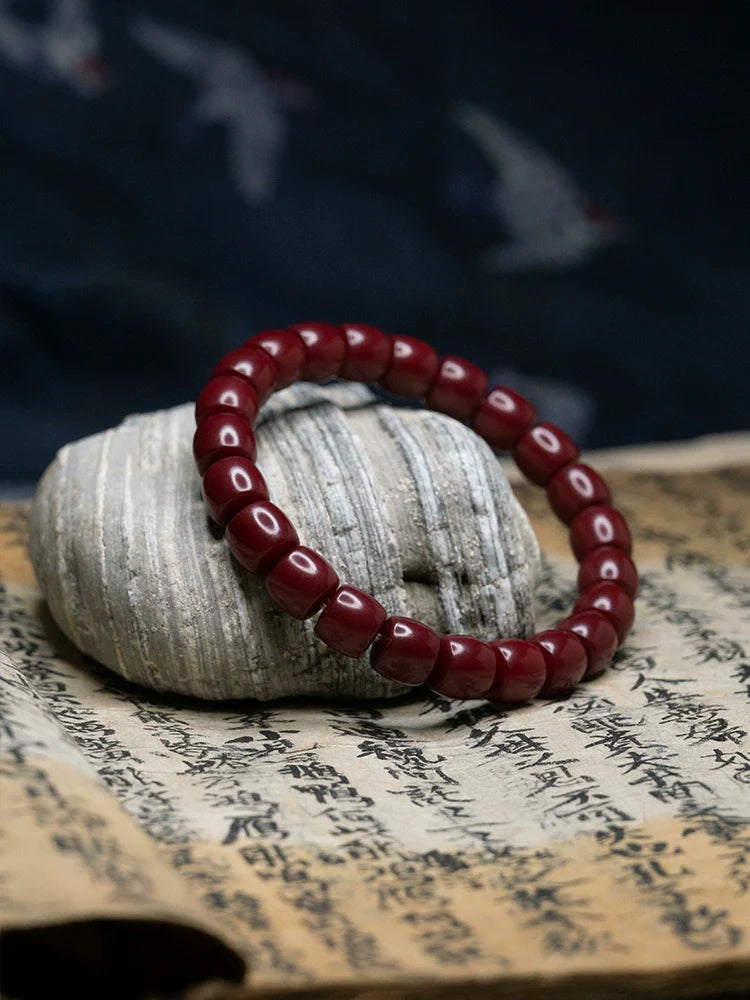 Red Bodhi Bracelet Energizing Meditation Beads