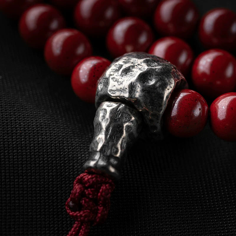 6mm Cinnabar 108 Bead Mala High-Quality Prayer Beads
