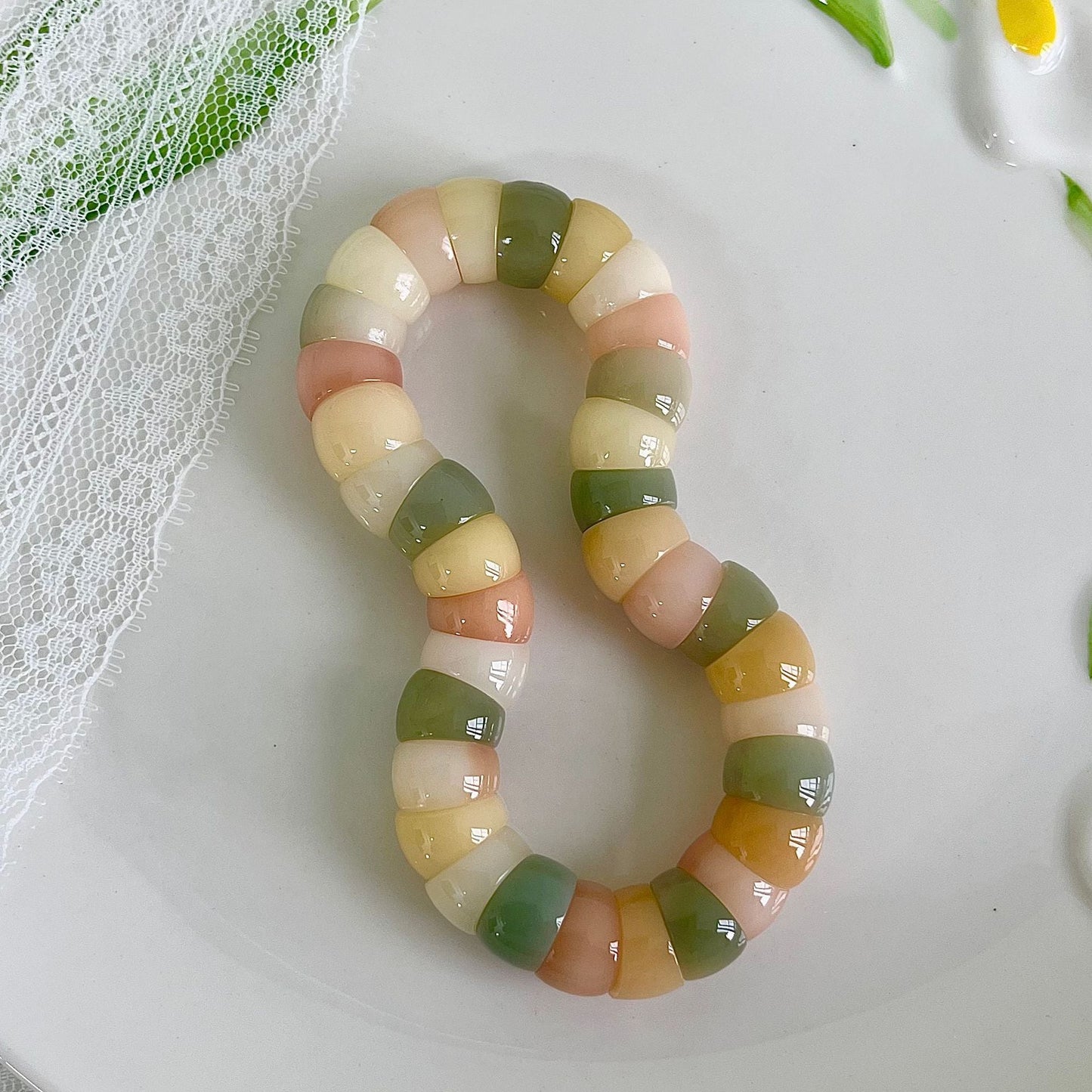 New Pink Bodhi Beads Fidget Bracelet for Stress Relief