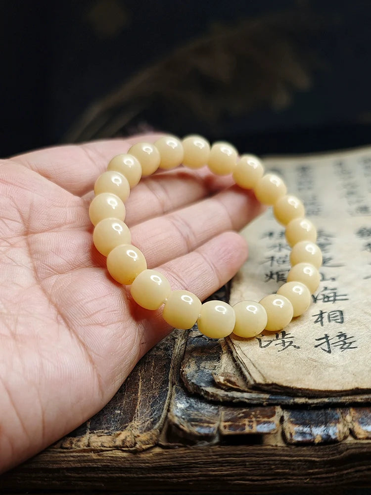 Natural Bodhi Root Bracelet Handcrafted Meditation Bracelet