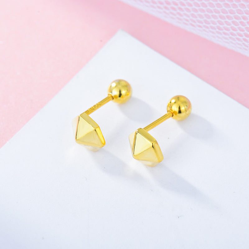 Pyramid Stud Earrings