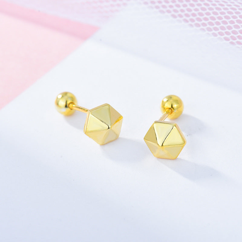 Pyramid Stud Earrings