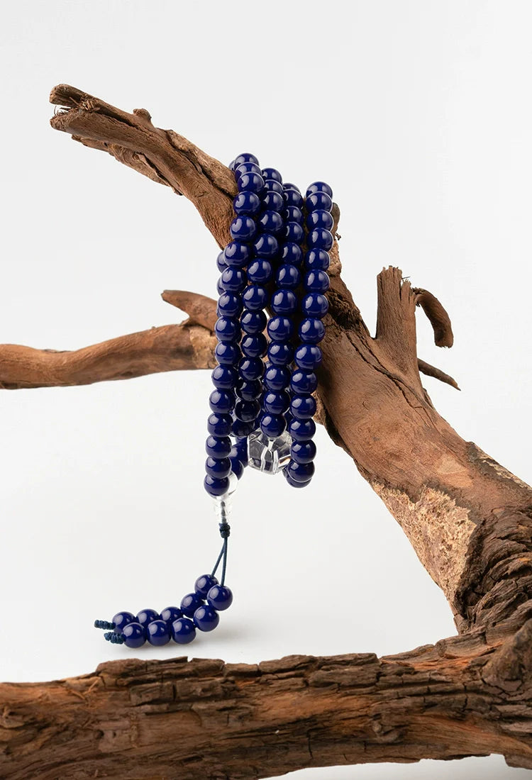 8mm Lapis Lazuli Bracelet 108 Bead Mala High Quality Prayer Beads