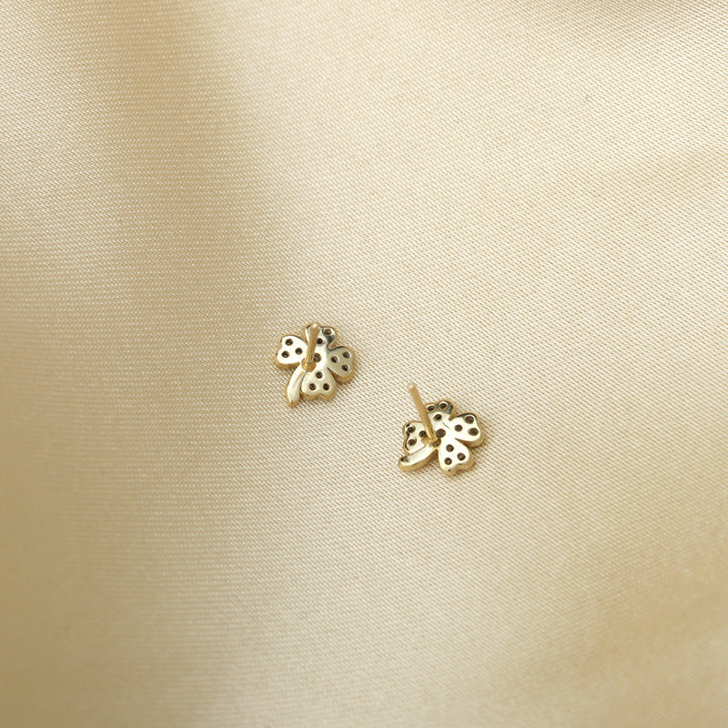 Four Leaf Clover Stud Earrings