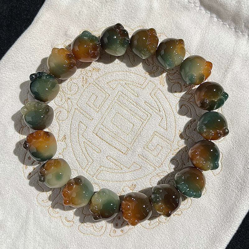 New Cute Color Series Cat Paw Bodhi Bracelet, Multiple Colors Available, 12-13mm