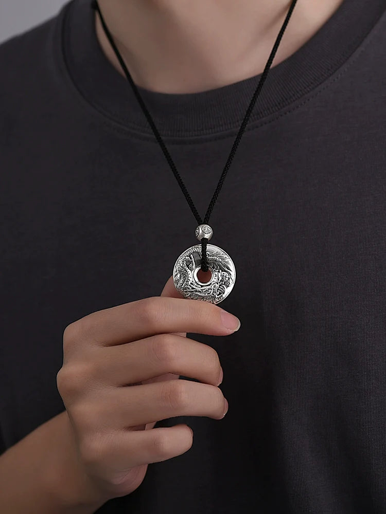 Drachenanhänger aus reinem Silber