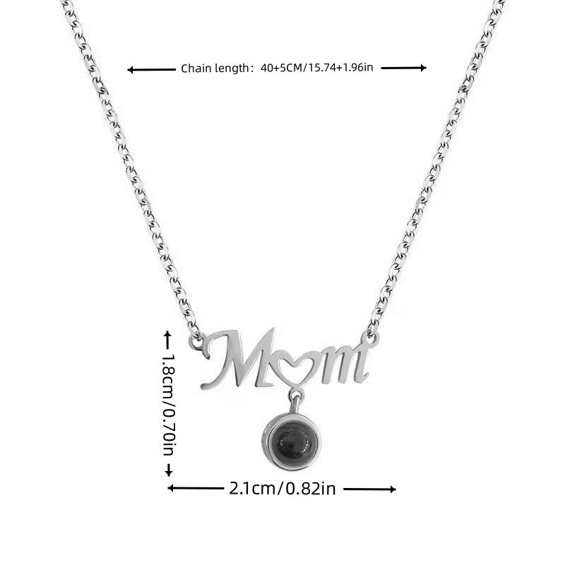 Collier photo personnalisé pour maman