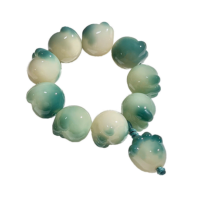 Bracelet Bodhi en forme de patte de chat sculptée, joli pendentif pour sac, porte-clés de voiture, chaîne de téléphone portable