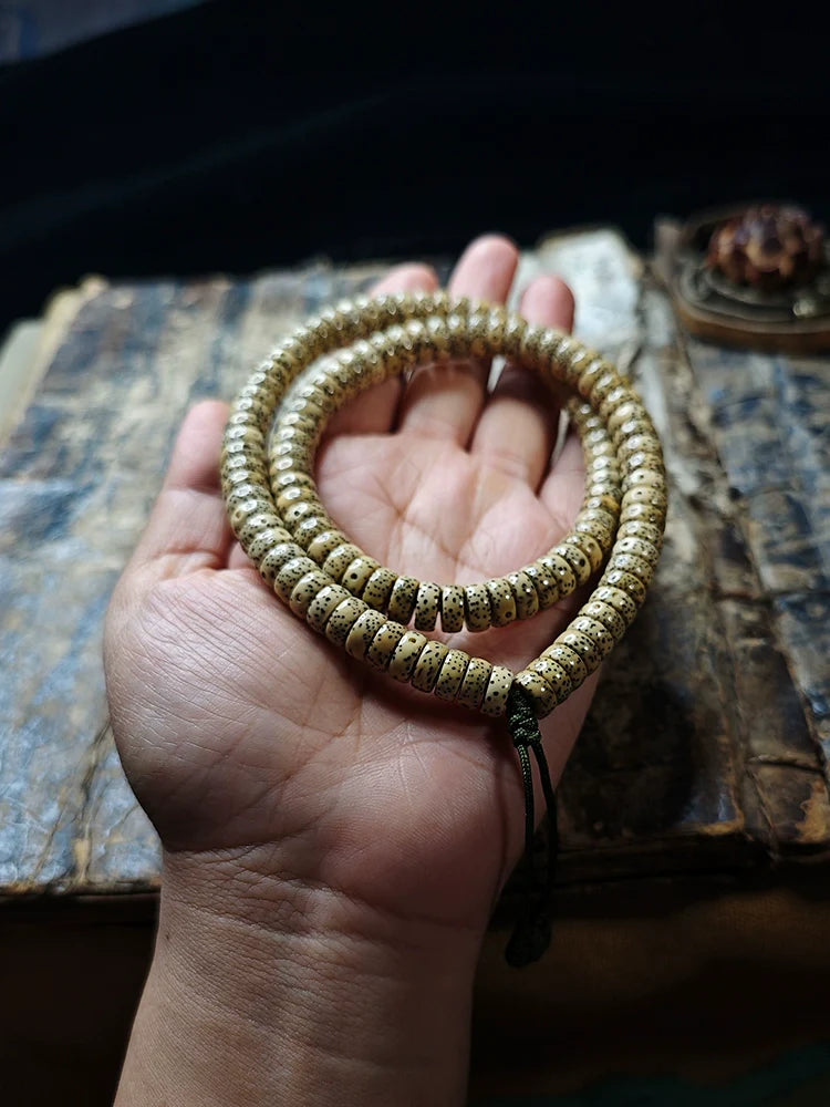 Star and Moon Bodhi 108 Rosary Mala beads