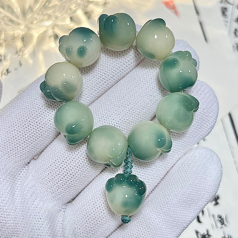 Bracelet Bodhi en forme de patte de chat sculptée, joli pendentif pour sac, porte-clés de voiture, chaîne de téléphone portable