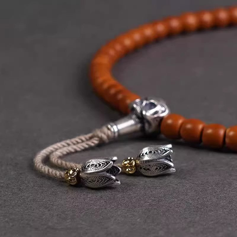 Tibetan-Style Lily of the Valley Disciple Beads, 108-Bead Bracelet Accessories