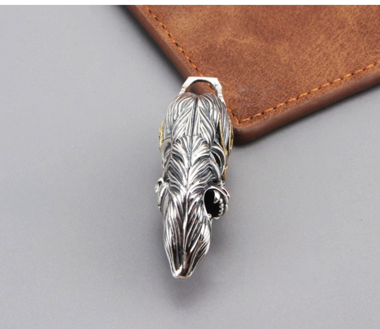 S925 Sterling Silver Sun Wukong Double-Sided Necklace - Buddha and Demon Pendant for Men