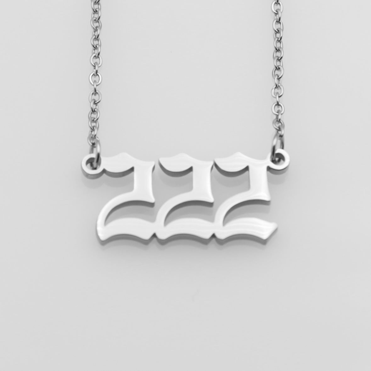 Stainless Steel Necklace Angel Number Necklace 111-999 for Women