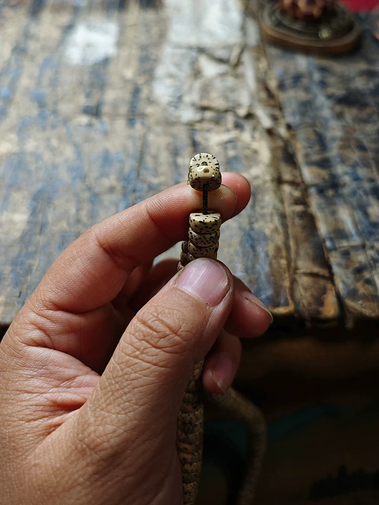 Chapelet Mala Étoile et Lune Bodhi 108 perles