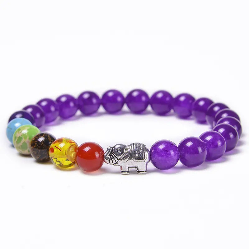 Chakra Energy Bracelet Tiger's Eye Stone Black Obsidian Healing Crystal Bracelet