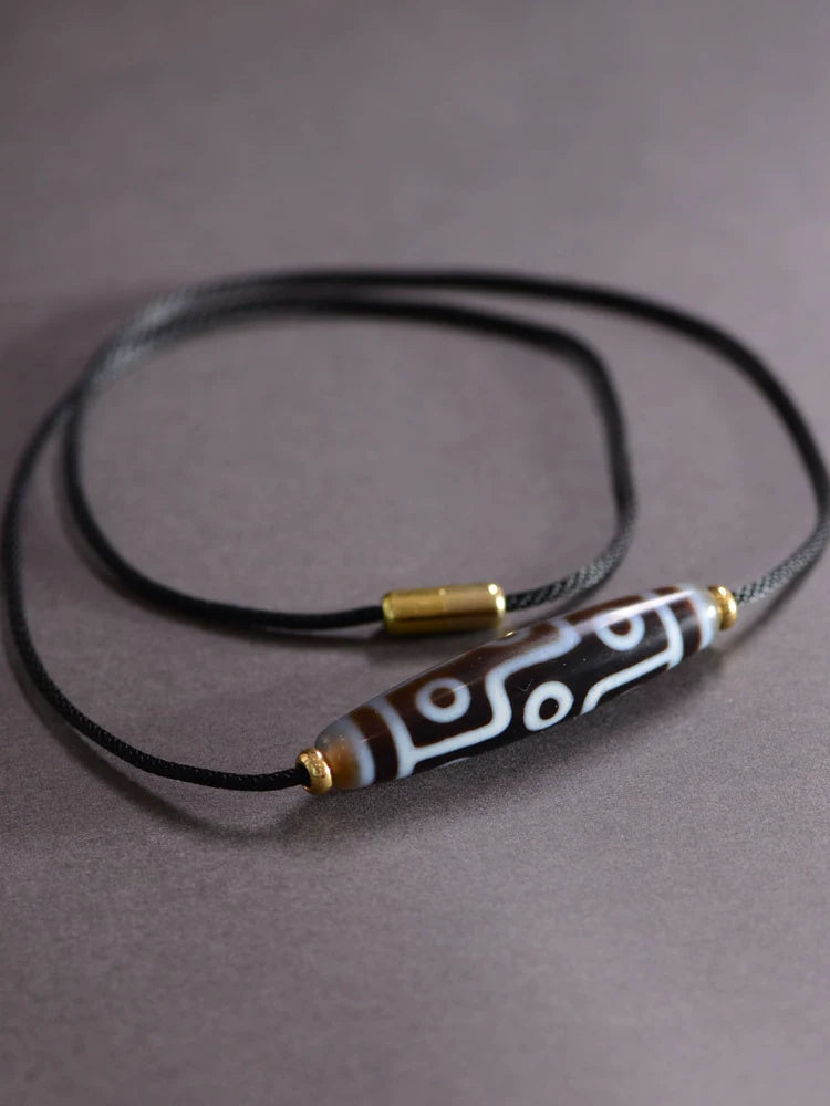 Tibetischer Achat Dzi Perlen Anhänger 54mm