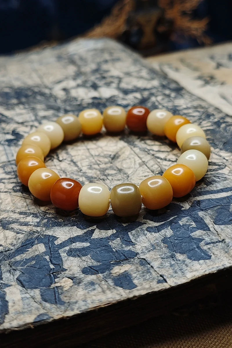 Bodhi-Wurzel-Armbandperlen für Konzentration und Ruhe