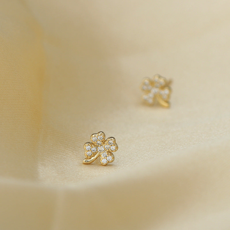 Four Leaf Clover Stud Earrings