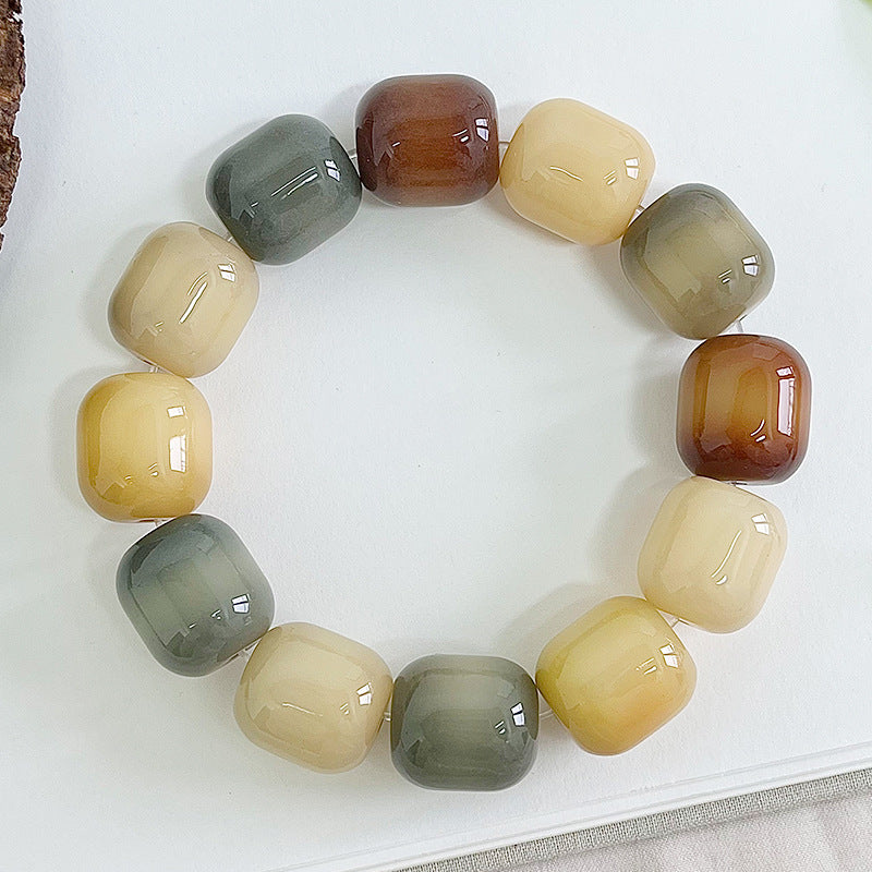Large Bodhi Bead Bracelet Meditation Prayer Beads for Inner Peace