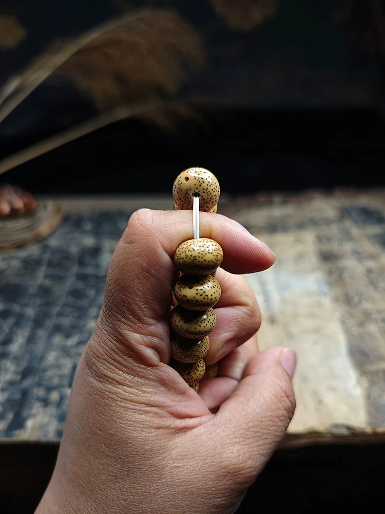 Bracelet Bodhi Étoile et Lune Bracelet de Perles de Méditation