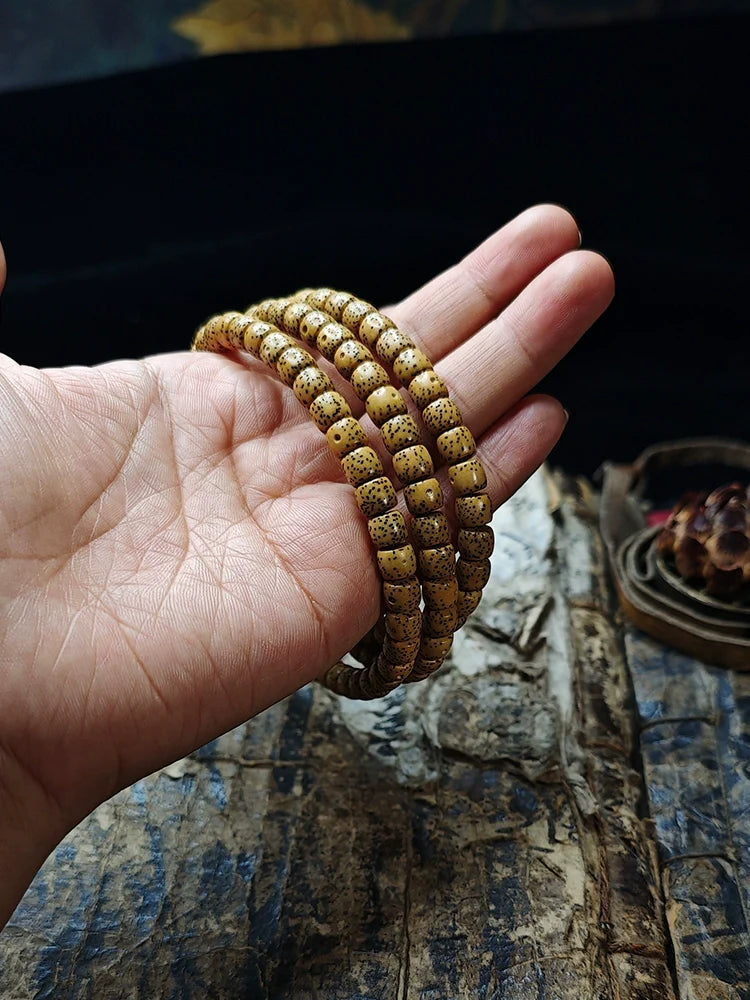 Perles de Mala Bodhi Étoile et Lune 108 pièces