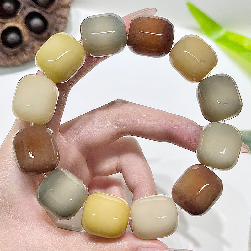 Large Bodhi Bead Bracelet Meditation Prayer Beads for Inner Peace