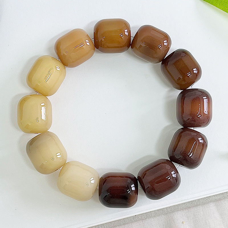 Large Bodhi Bead Bracelet Meditation Prayer Beads for Inner Peace